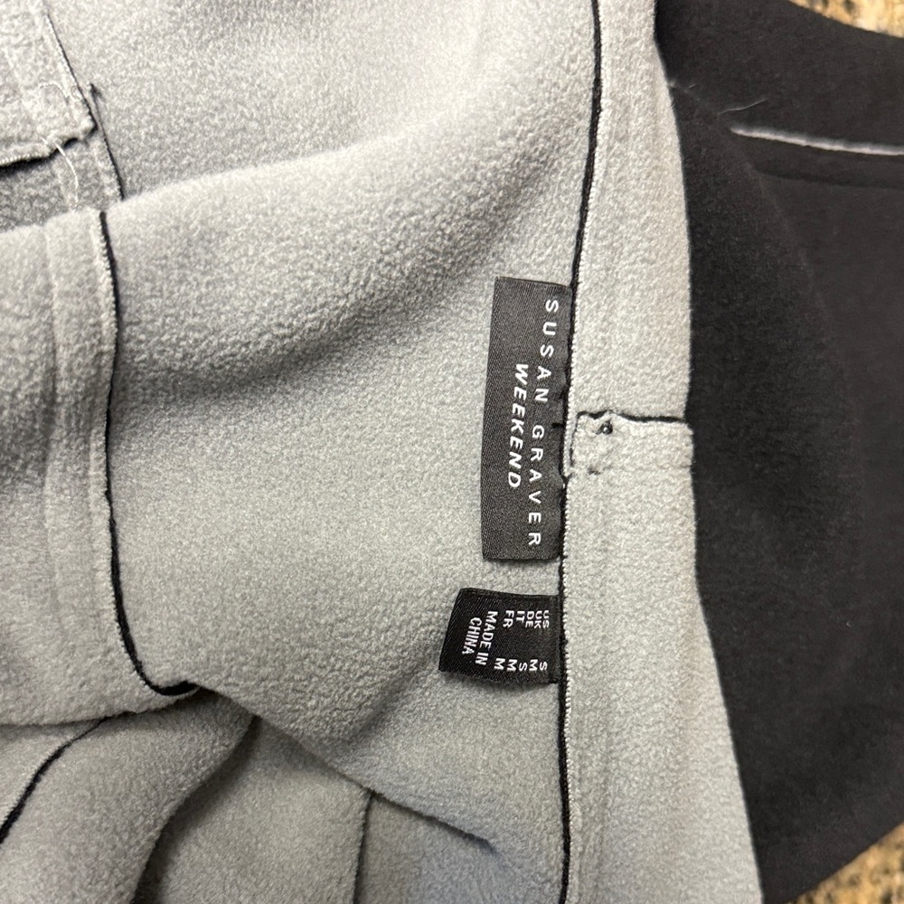Susan Graver Light Gray Fleece Jacket